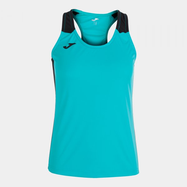 Γυναικεία αμάνικο μπλουζάκι για τρέξιμο RECORD II TANK TOP τιρκουάζ
