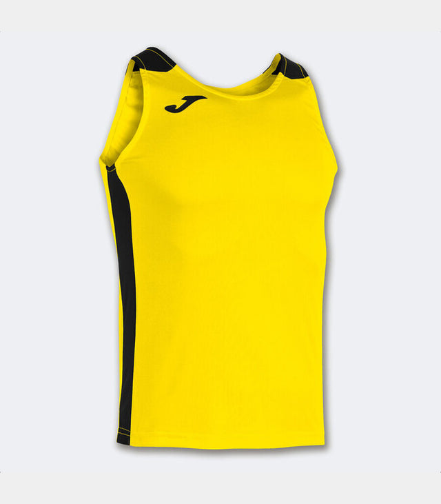 Αμάνικο μπλουζάκι για τρέξιμο RECORD II TANK TOP κίτρινο μαύρο