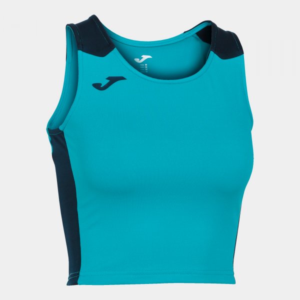 Γυναικεία αθλητικό φανελάκι RECORD II TOP φθορίζον τιρκουάζ