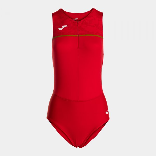 Γυναικείος σετ για τρέξιμο RECORD III BODYSUIT κόκκινο