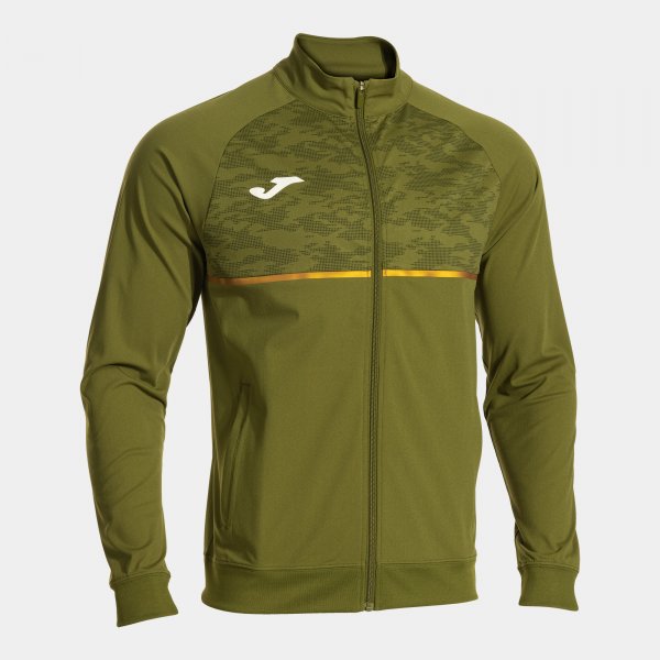 Φούτερ με φερμουάρ RECORD III FULL ZIP SWEATSHIRT χακί
