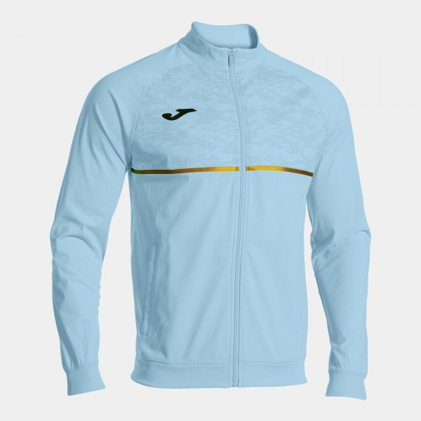 Φούτερ με φερμουάρ RECORD III FULL ZIP SWEATSHIRT ανοιχτό μπλε