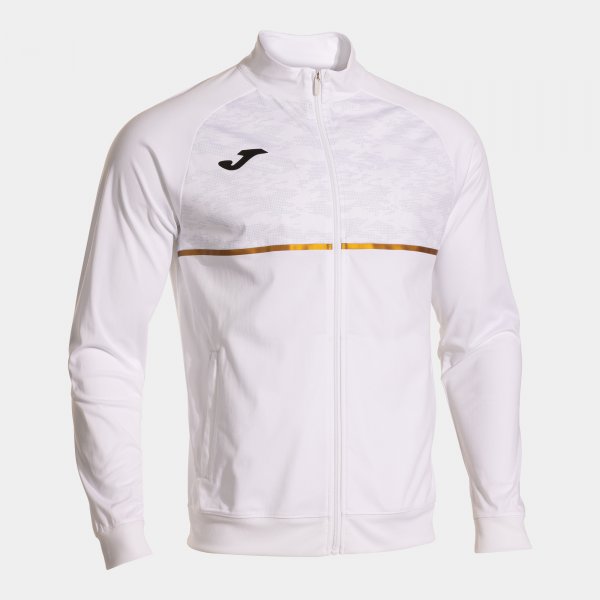 Φούτερ με φερμουάρ RECORD III FULL ZIP SWEATSHIRT λευκό