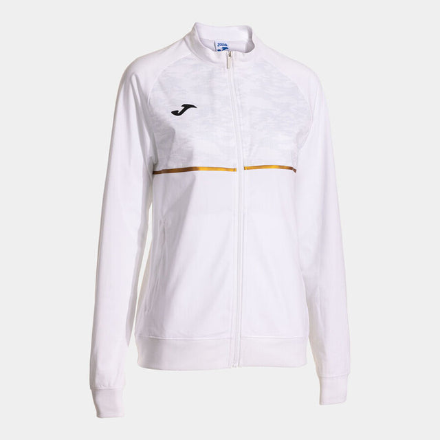 Γυναικεία φούτερ με φερμουάρ RECORD III FULL ZIP SWEATSHIRT λευκό