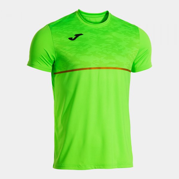 Μπλούζα για τρέξιμο RECORD III SHORT SLEEVE T-SHIRT φθορίζον πράσινο