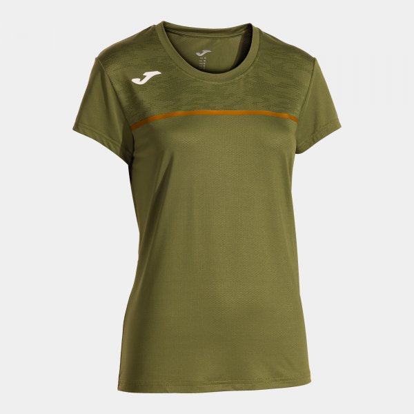 Γυναικεία μπλούζα για τρέξιμο RECORD III SHORT SLEEVE T-SHIRT χακί