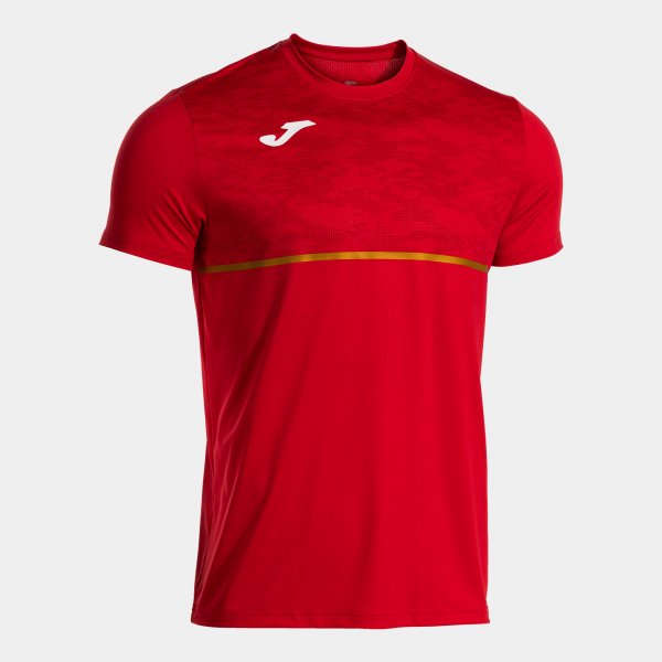 Μπλούζα για τρέξιμο RECORD III SHORT SLEEVE T-SHIRT κόκκινο
