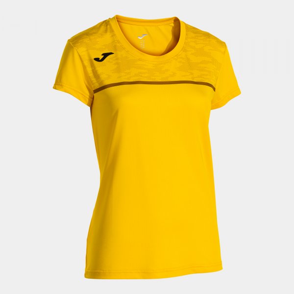 Γυναικεία μπλούζα για τρέξιμο RECORD III SHORT SLEEVE T-SHIRT κίτρινο