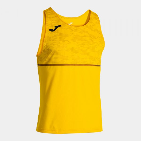 Αμάνικο μπλουζάκι για τρέξιμο RECORD III SLEEVELESS SHIRT κίτρινο