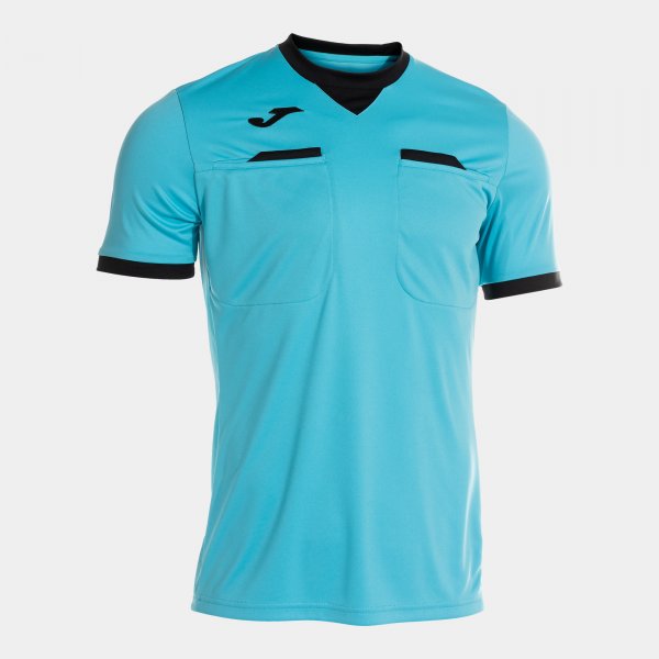 Φανέλα διαιτητή REFEREE SHORT SLEEVE T-SHIRT φθορίζον τιρκουάζ μαύρο