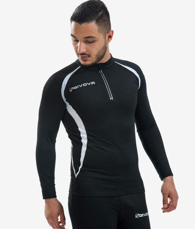 RUNNING LONG SHIRT NERO