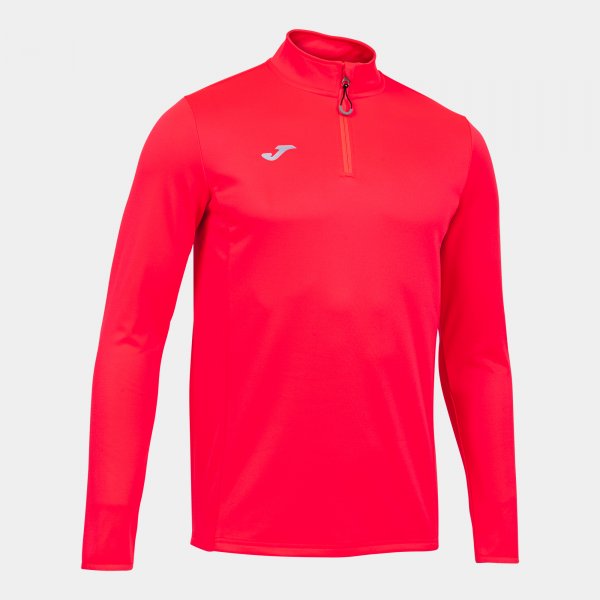 Φούτερ για τρέξιμο SWEATSHIRT RUNNING NIGHT κοραλλί φθορίζον