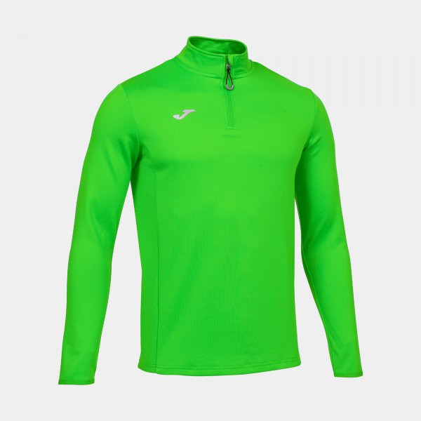 Φούτερ για τρέξιμο SWEATSHIRT RUNNING NIGHT φθορίζον πράσινο
