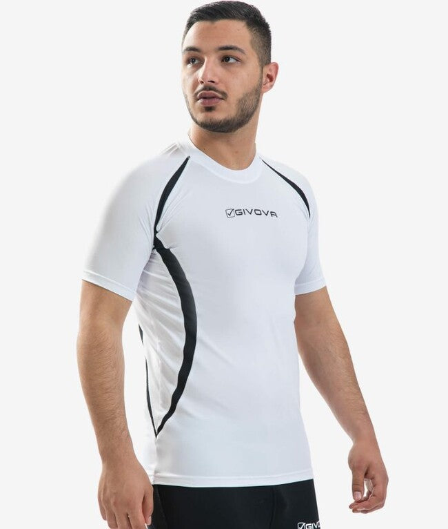 RUNNING SHIRT BIANCO/NERO