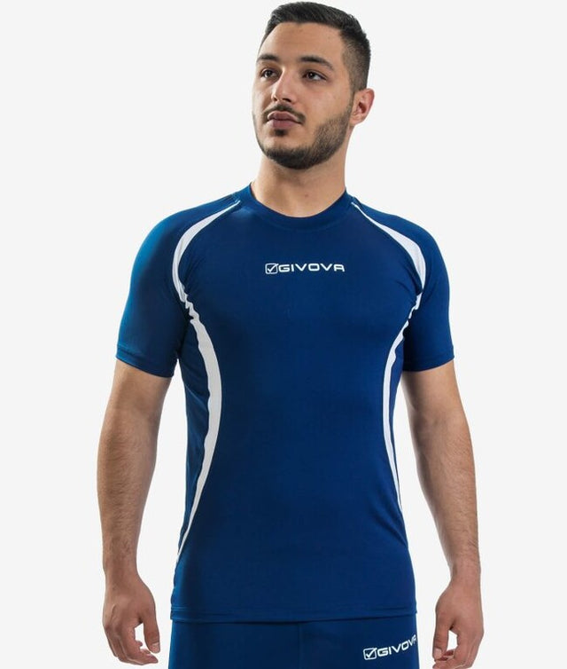 Μπλούζα RUNNING SHIRT μπλε-λευκό