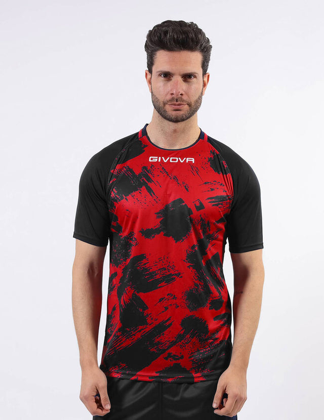 Φανέλα SHIRT ART M/C κόκκινο-μαύρο