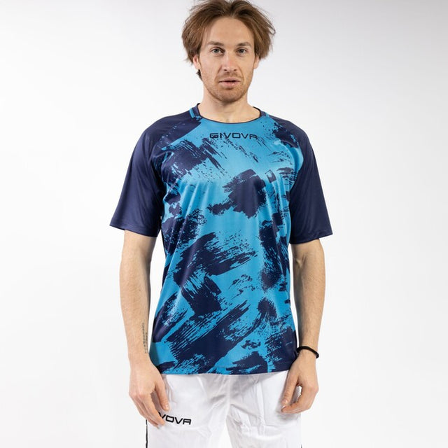 Φανέλα SHIRT ART M/C τιρκουάζ-μπλε