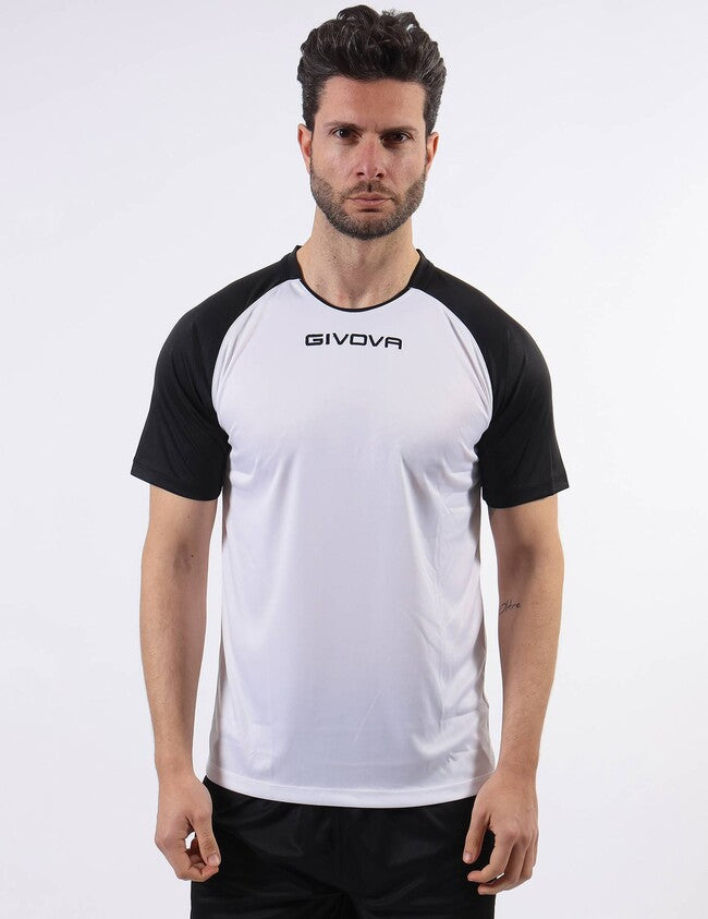 SHIRT CAPO INTERLOCK BIANCO/NERO