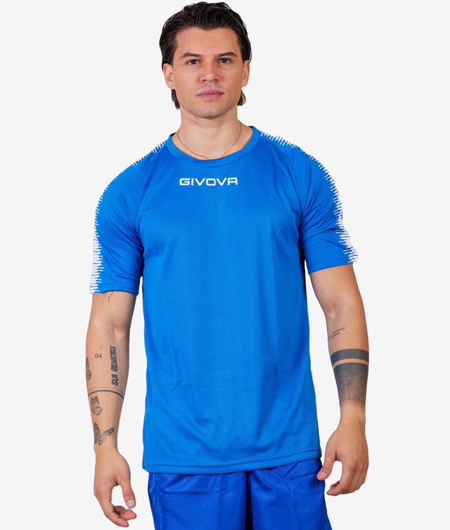 Φανέλα / μπλούζα SHIRT CLUB γαλάζιο-λευκό
