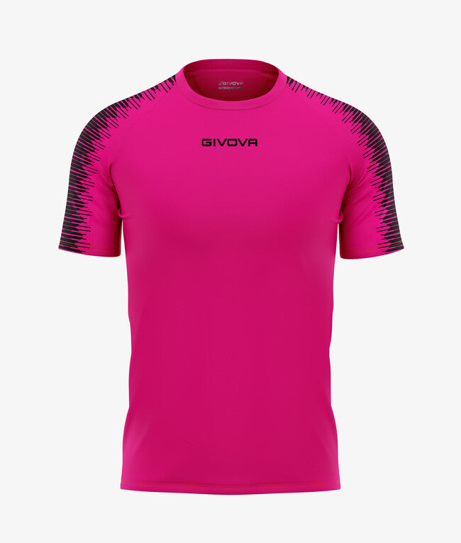 SHIRT CLUB IN MESH FUXIA/NERO