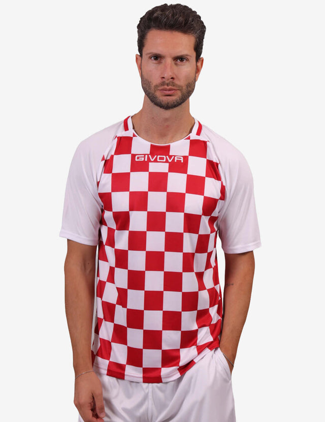 Φανέλα SHIRT DAMA λευκό-κόκκινο
