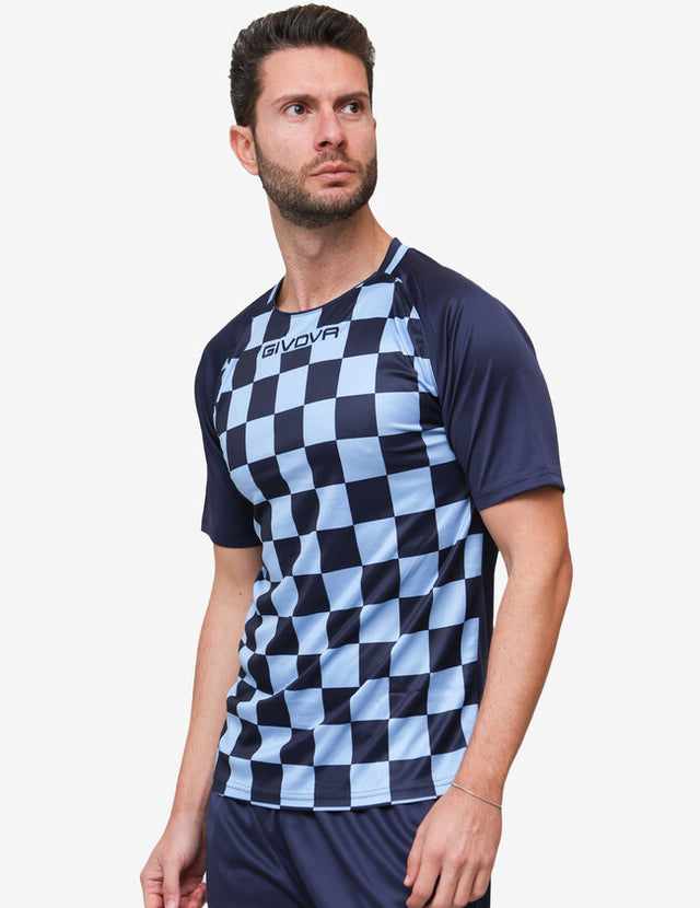 Φανέλα SHIRT DAMA ανοιχτό μπλε-ναυτικό μπλε