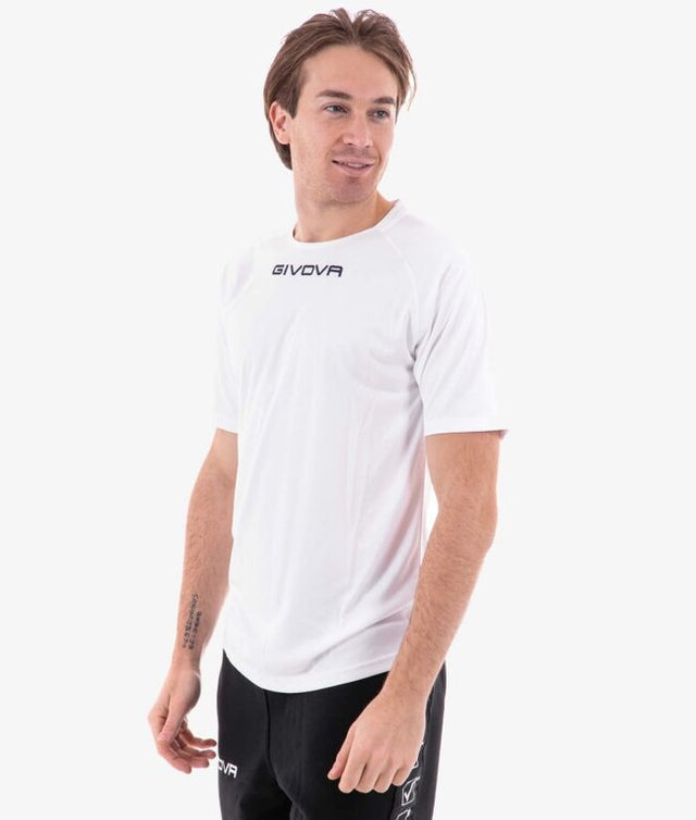 Κοντομάνικη μπλούζα SHIRT GIVOVA ONE MICROFORATA λευκό