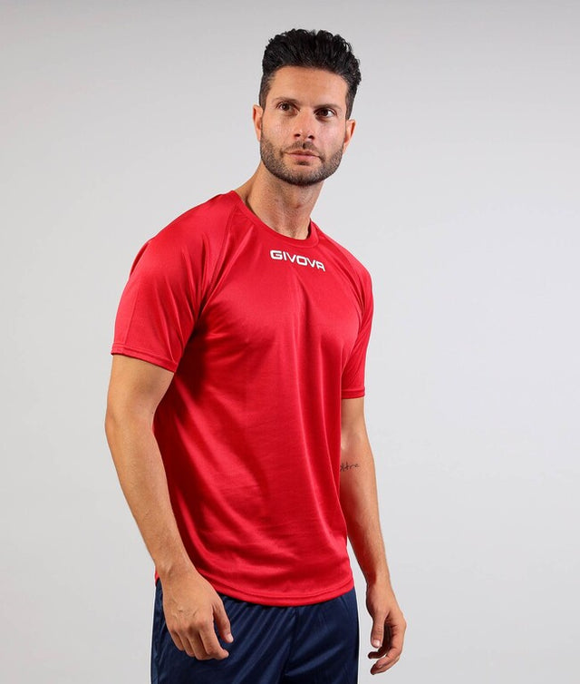 Κοντομάνικη μπλούζα SHIRT GIVOVA ONE MICROFORATA κόκκινο