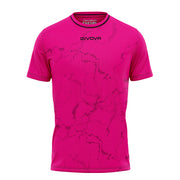 SHIRT GRAFITE INTERLOCK FUXIA/NERO