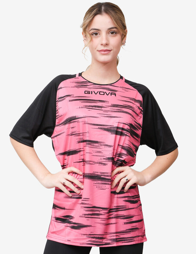 Φανέλα SHIRT PIXEL φούξια-μαύρο
