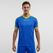SHIRT REVOLUTION INTERLOCK AZZURRO/GIALLO