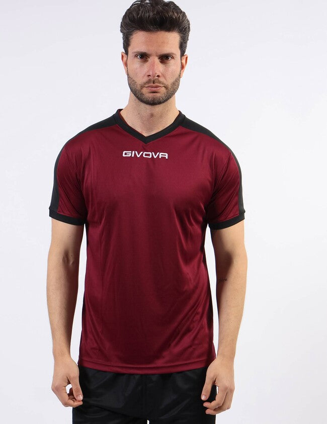 SHIRT REVOLUTION INTERLOCK GRANATA/NERO