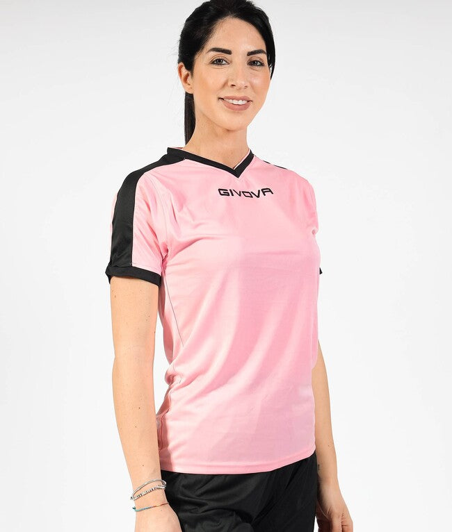 SHIRT REVOLUTION INTERLOCK ROSA/NERO