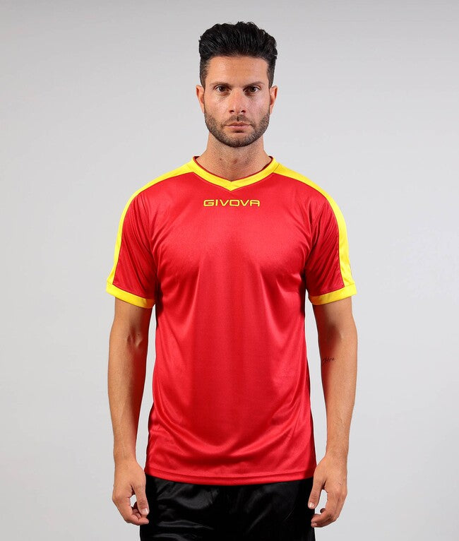 SHIRT REVOLUTION INTERLOCK ROSSO/GIALLO
