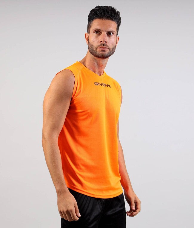 SHIRT SMANICATO GIVOVA ONE ARANCIO FLUO