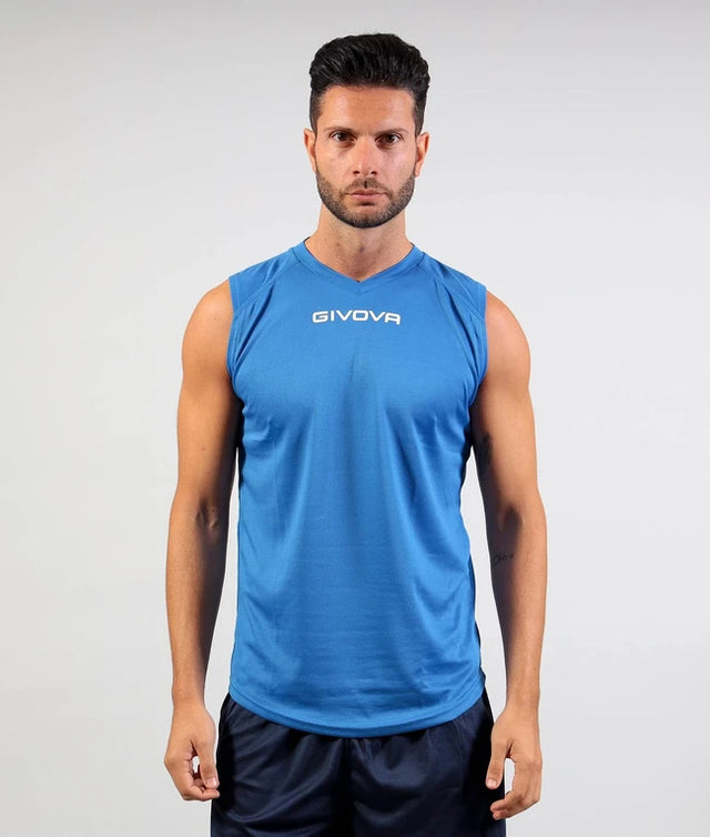 Αθλητικό φανελάκι SHIRT SMANICATO GIVOVA ONE γαλάζιο