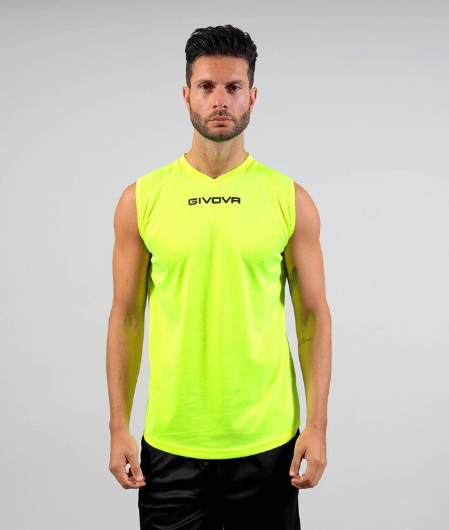 SHIRT SMANICATO GIVOVA ONE GIALLO FLUO