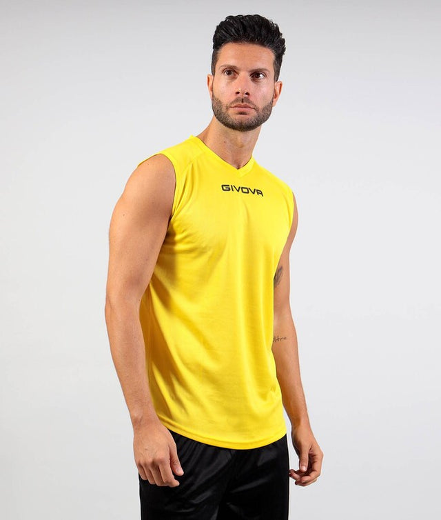 Αθλητικό φανελάκι SHIRT SMANICATO GIVOVA ONE κίτρινο