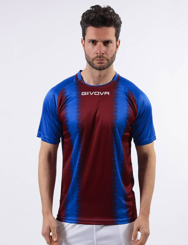 Φανέλα SHIRT STRIPE M/C γαλάζιο-γρανάτη