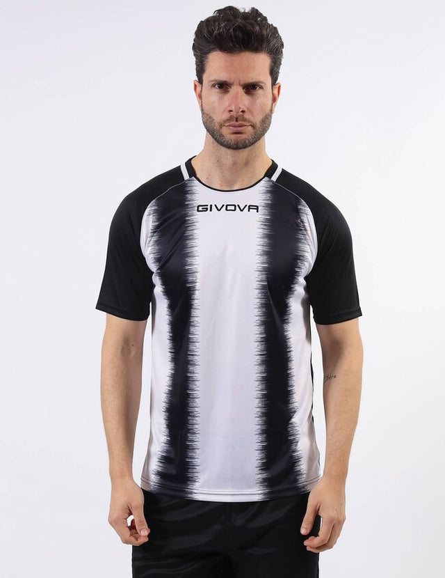 Φανέλα SHIRT STRIPE M/C λευκό-μαύρο