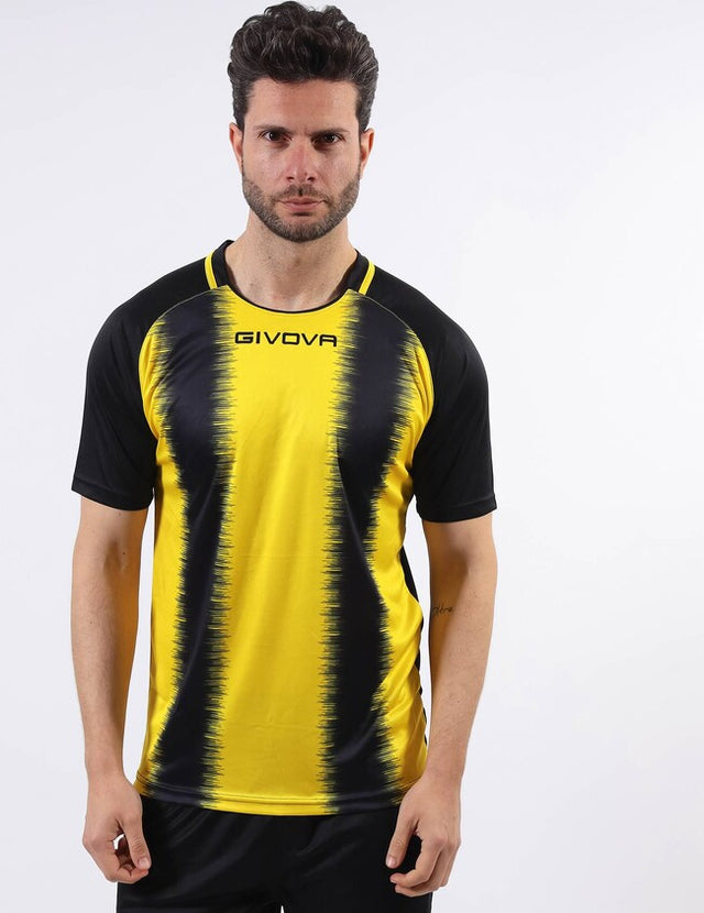 Φανέλα SHIRT STRIPE M/C κίτρινο-μαύρο