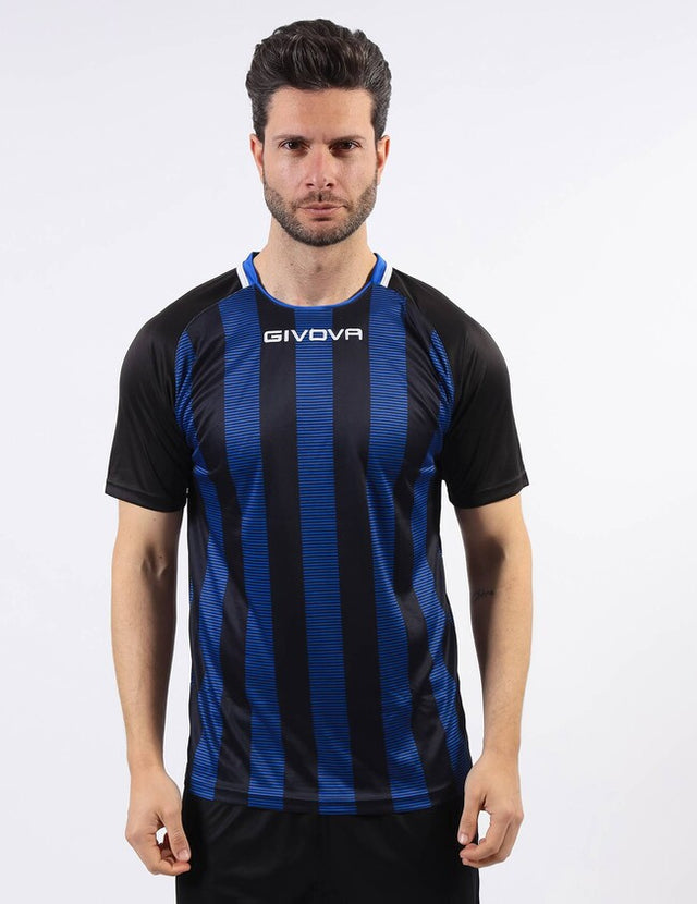 Φανέλα SHIRT TRATTO μαύρο-γαλάζιο