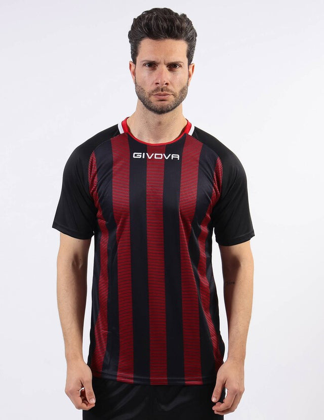 Φανέλα SHIRT TRATTO μαύρο-κόκκινο