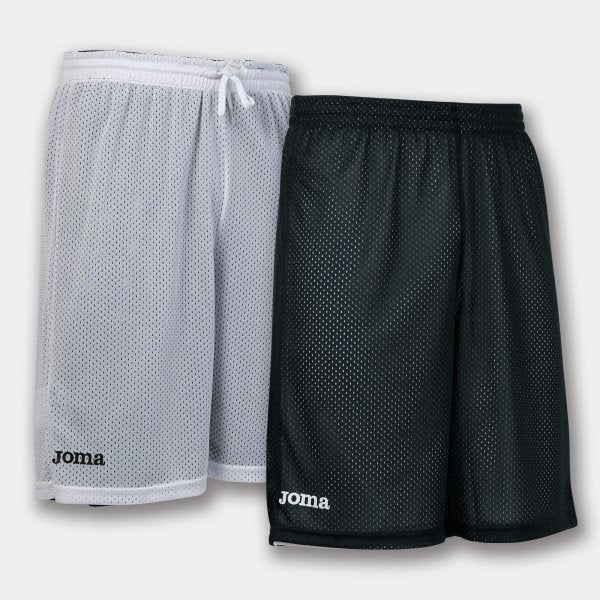 Μπασκετικά σορτς SHORT BASKET REVERSIBLE ROOKIE μαύρο λευκό