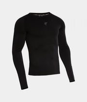 Μπλούζα πόλο SNOW LONG SLEEVE T-SHIRT μαύρο