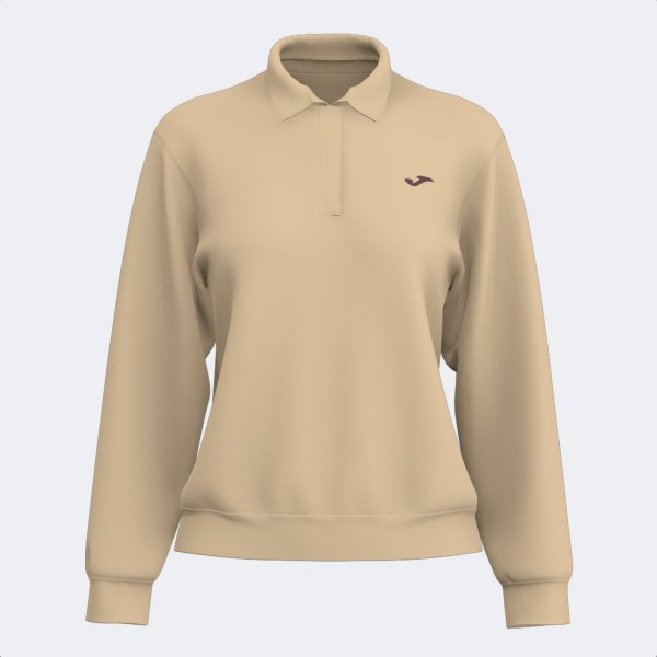 Γυναικεία μπλούζα πόλο SOFT LONG SLEEVE POLO μπεζ