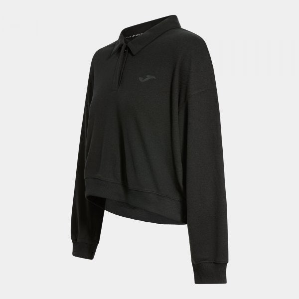 Γυναικεία μπλούζα πόλο SOFT LONG SLEEVE POLO μαύρο