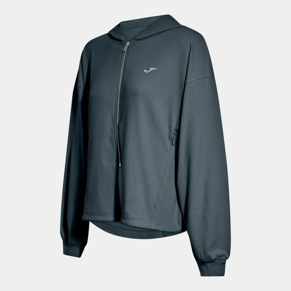 Γυναικεία φούτερ SOFT ZIP-UP HOODIE μπλε - γκρι