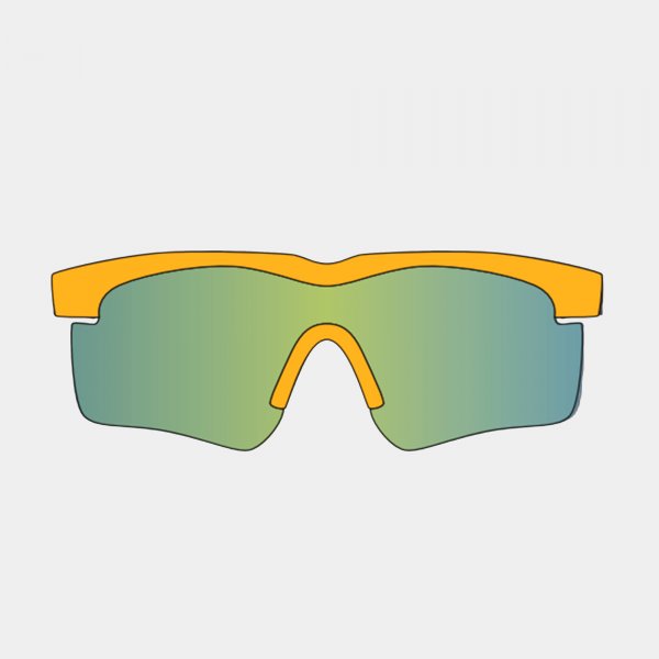 Γιλέκο για τρέξιμο SUNGLASSES μαύρο πορτοκαλί