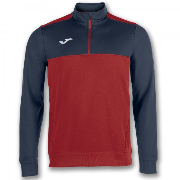 SWEATSHIRT 1/2 ZIP WINNER RED-NAVY BLUE RED-NAVY